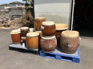 胴長太鼓　新調　張替　胴修理
